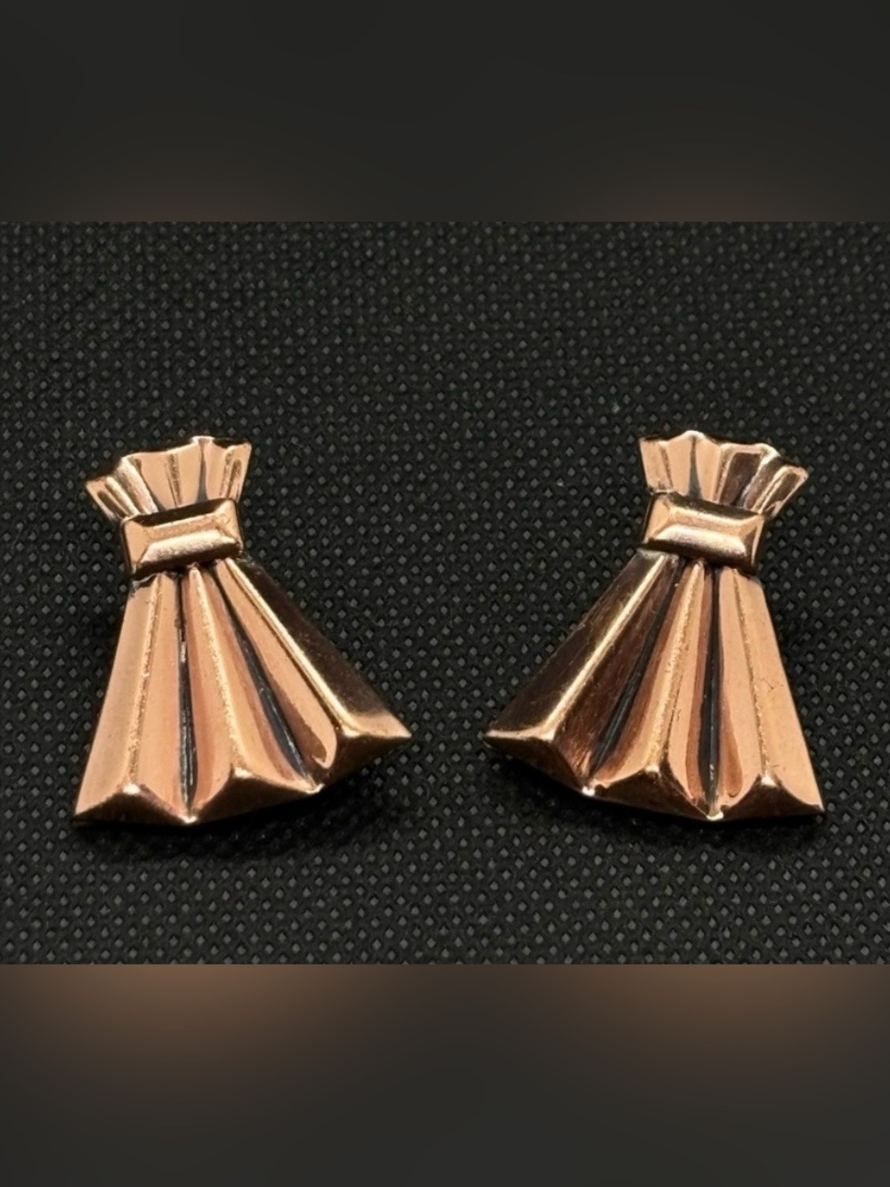 RENOIR VINTAGE COPPER EARRINGS